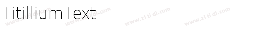 TitilliumText字体转换