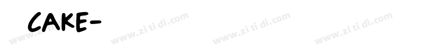 多乐滋Cake字体转换