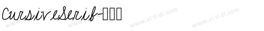 CursiveSerif字体转换