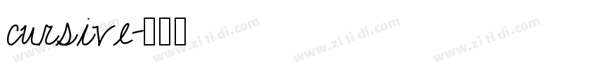 cursive字体转换