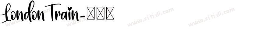 LondonTrain字体转换