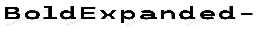 BoldExpanded字体转换