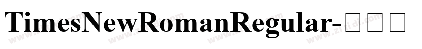 TimesNewRomanRegular字体转换