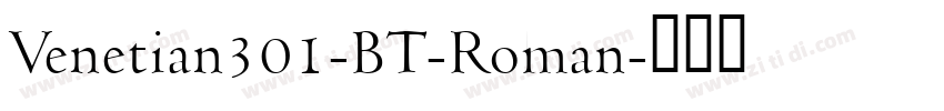 Venetian301-BT-Roman字体转换