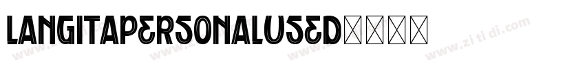 LangitaPersonalUsed字体转换