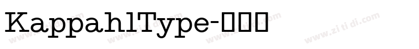 KappahlType字体转换
