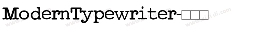 ModernTypewriter字体转换