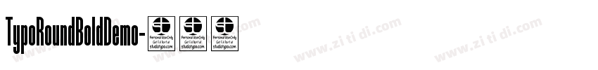 TypoRoundBoldDemo字体转换
