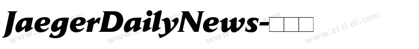 JaegerDailyNews字体转换