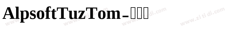 AlpsoftTuzTom字体转换
