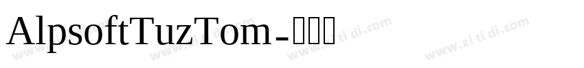 AlpsoftTuzTom字体转换