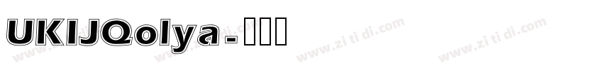 UKIJQolya字体转换