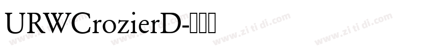 URWCrozierD字体转换