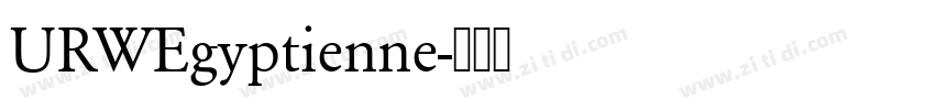 URWEgyptienne字体转换