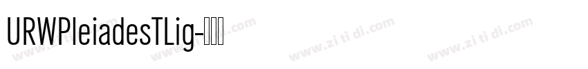URWPleiadesTLig字体转换