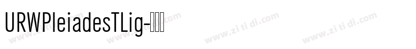 URWPleiadesTLig字体转换