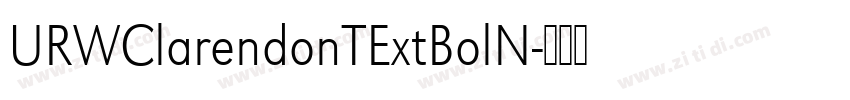 URWClarendonTExtBolN字体转换