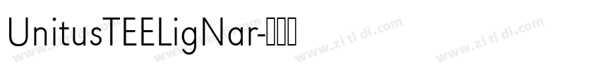 UnitusTEELigNar字体转换