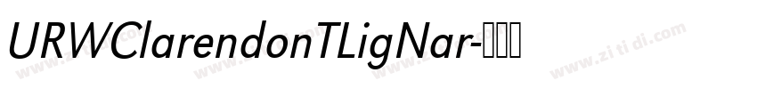 URWClarendonTLigNar字体转换