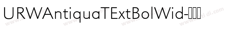 URWAntiquaTExtBolWid字体转换