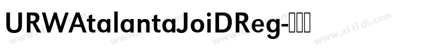 URWAtalantaJoiDReg字体转换