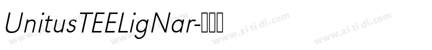 UnitusTEELigNar字体转换