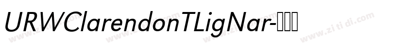 URWClarendonTLigNar字体转换