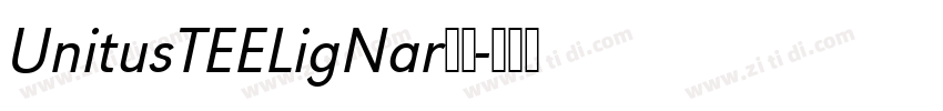 UnitusTEELigNar字体字体转换