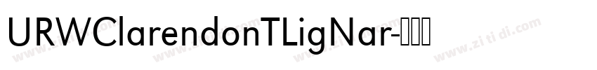 URWClarendonTLigNar字体转换