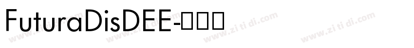 FuturaDisDEE字体转换