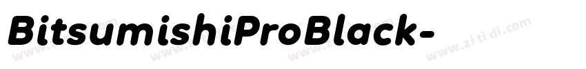 BitsumishiProBlack字体转换