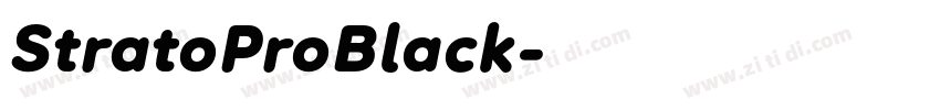 StratoProBlack字体转换