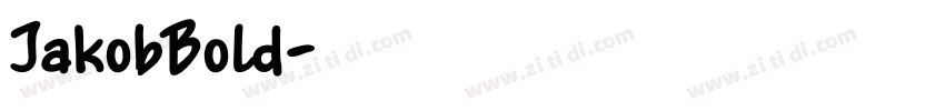 JakobBold字体转换