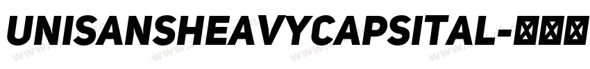 UniSansHeavyCapsItal字体转换