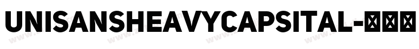 UniSansHeavyCapsItal字体转换
