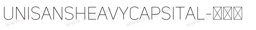 UniSansHeavyCapsItal字体转换