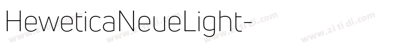 HeweticaNeueLight字体转换