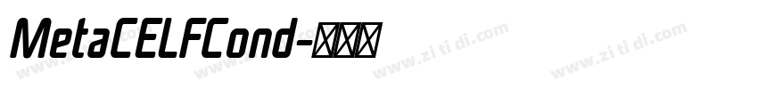 MetaCELFCond字体转换