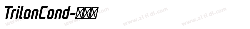 TrilonCond字体转换
