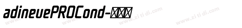adineuePROCond字体转换