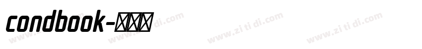 condbook字体转换