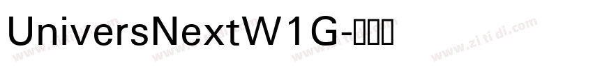 UniversNextW1G字体转换