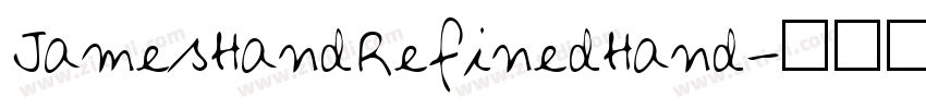 JamesHandRefinedHand字体转换