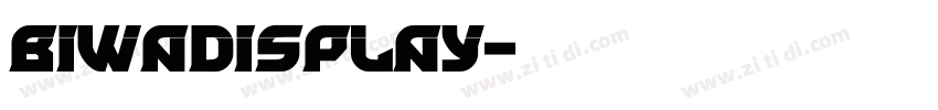 BiwaDisplay字体转换
