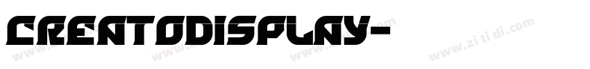 CreatoDisplay字体转换