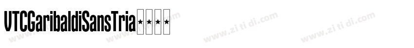 VTCGaribaldiSansTria字体转换