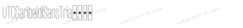 VTCGaribaldiSansTria字体转换