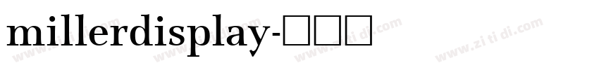 millerdisplay字体转换