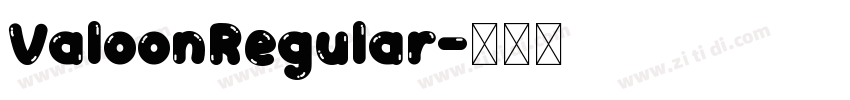 ValoonRegular字体转换