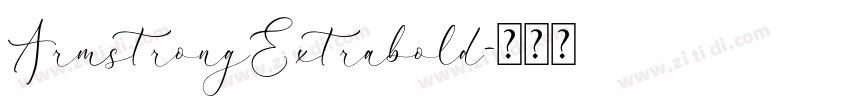 ArmstrongExtrabold字体转换